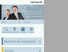 Tablet Screenshot of bertrandt-karriere.com